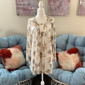 Free People Flower Tunic Top